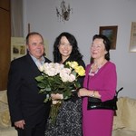 Katarzyna Pakosińska z rodzicami