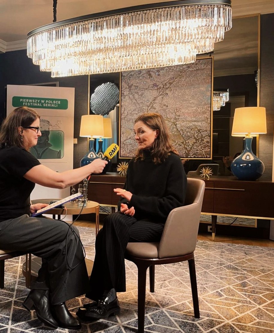 Katarzyna Sobiechowska-Szuchta i Michelle Fairley /RMF FM