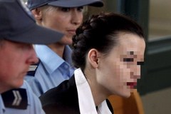 Katarzyna W. podczas ogłoszenia wyroku