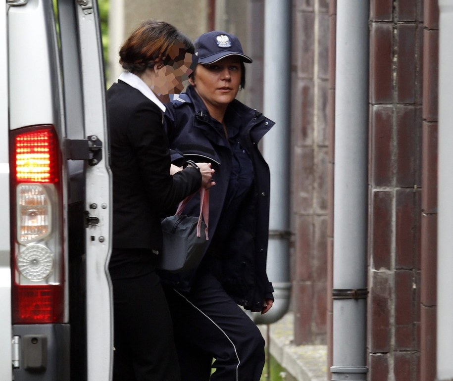 Katarzyna W. w drodze na rozprawę /Andrzej Grygiel /PAP/EPA