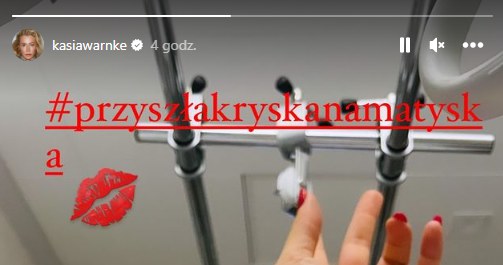 Katarzyna Warnke, relacja na Instagramie /materiały prasowe