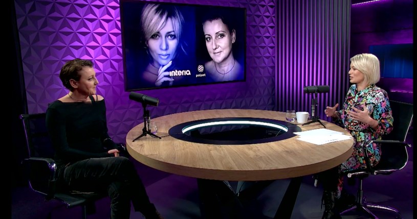Katarzyna Wodecka-Stubbs i Katarzyna Zdanowicz w programie "Zdanowicz. Pomiędzy wersami" /INTERIA.TV