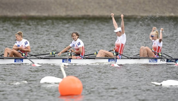 Katarzyna Zillmann, Maria Springwald, Marta Wieliczko i Agnieszka Kobus-Zawojska /Ian Rutherford /PAP/EPA