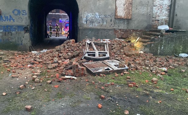 Katastrofa budowlana w Bytomiu. Runęła ściana pustostanu 