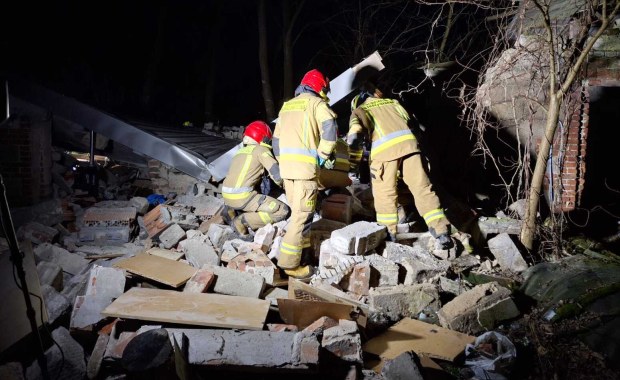 Katastrofa budowlana w Łódzkiem. Służby odgruzowały teren