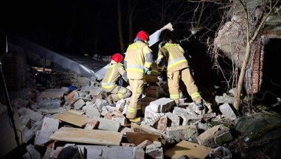 Katastrofa budowlana w Łódzkiem. Służby odgruzowały teren