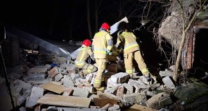 Katastrofa budowlana w Łódzkiem. Trwa przeszukiwanie gruzowiska