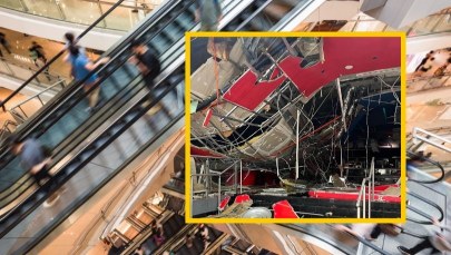 Katastrofa budowlana w Toruniu. Runął sufit w galerii handlowej