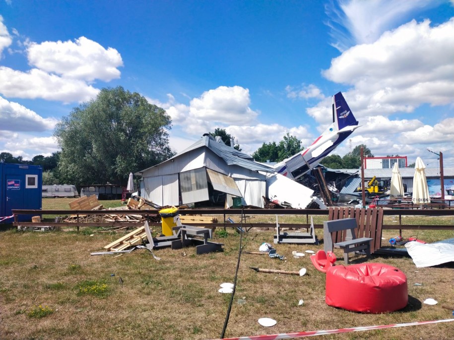 Katastrofa lotnicza w Chrcynnie /Państwowa Straż Pożarna