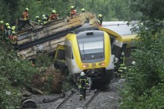 Katastrofa pociągu w Niemczech. Galeria