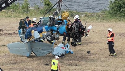 Katastrofa podczas pokazów lotniczych w Płocku. Pilot był przytomny