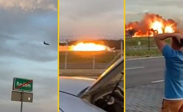 Katastrofa podczas próby do Air Show w Radomiu. Rozbił się F-16