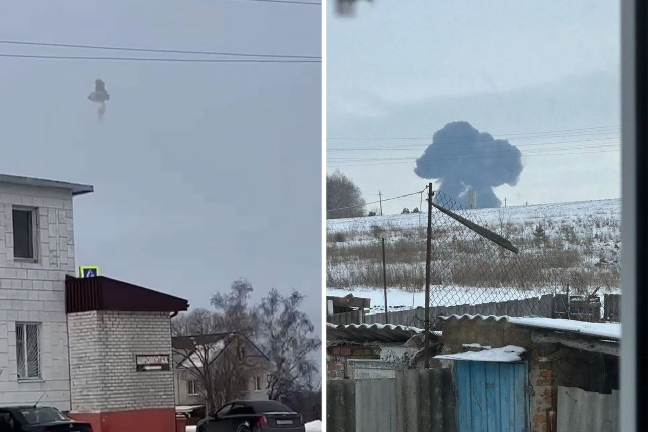 Katastrofa samolotu w obwodzie biełgorodzkim. Rosja: Na pokładzie byli ukraińscy jeńcy