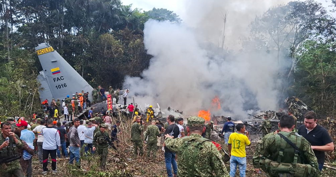 Katastrofa samolotu wojskowego w Kolumbii. Galeria