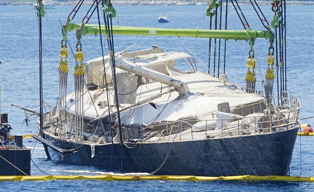 Katastrofa superjachtu u wybrzeży Sycylii. Wrak wyciągnięty