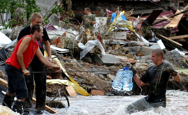 Katastrofalne skutki powodzi w Bogatyni