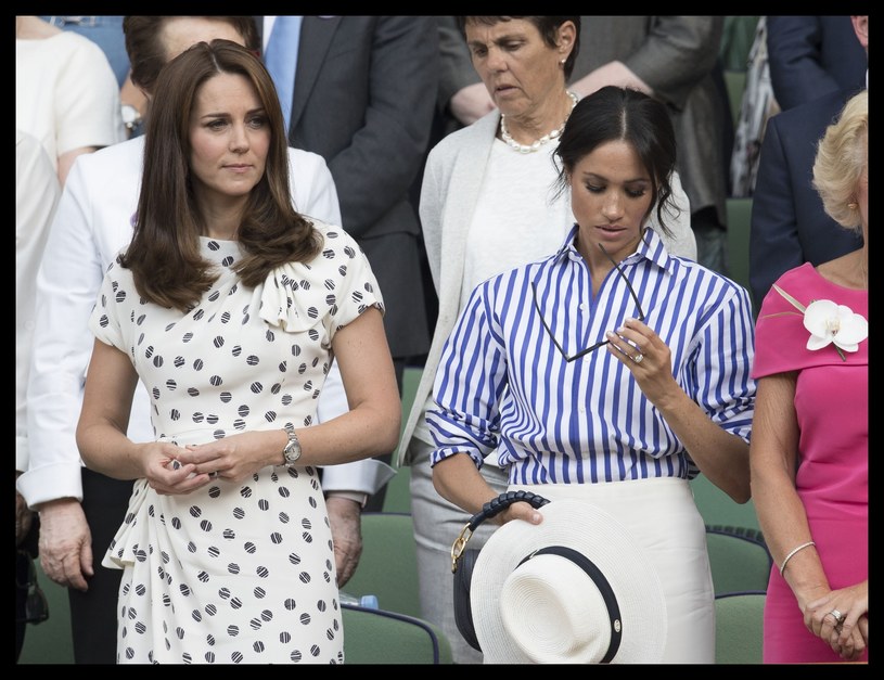 Kate i Meghan na Wimbledonie w zeszłym roku /Stephen Lock / i-Images /East News