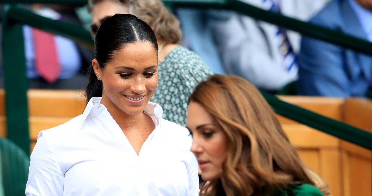 Kate i Meghan na Wimbledonie /Adam Davy /East News