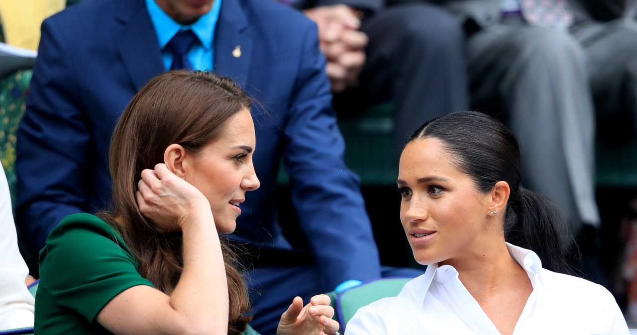 Kate i Meghan na Wimbledonie /Adam Davy /East News