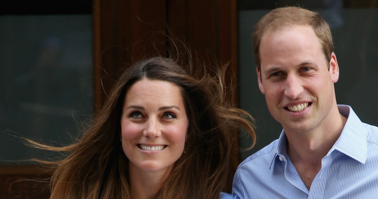 Kate i William krótko po narodzinach synka /Chris Jackson /Getty Images