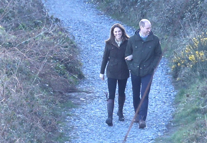 Kate i William na romantycznym spacerze w Irlandii /Chris Jackson /Getty Images