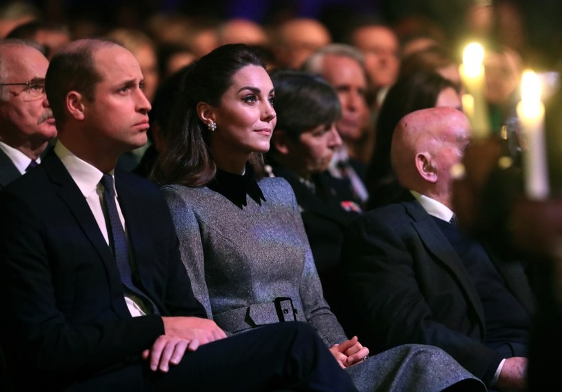 Kate i William podczas obchodów Dnia Pamięci Ofiar Holokaustu w Wielkiej Brytanii /Chris Jackson /Getty Images
