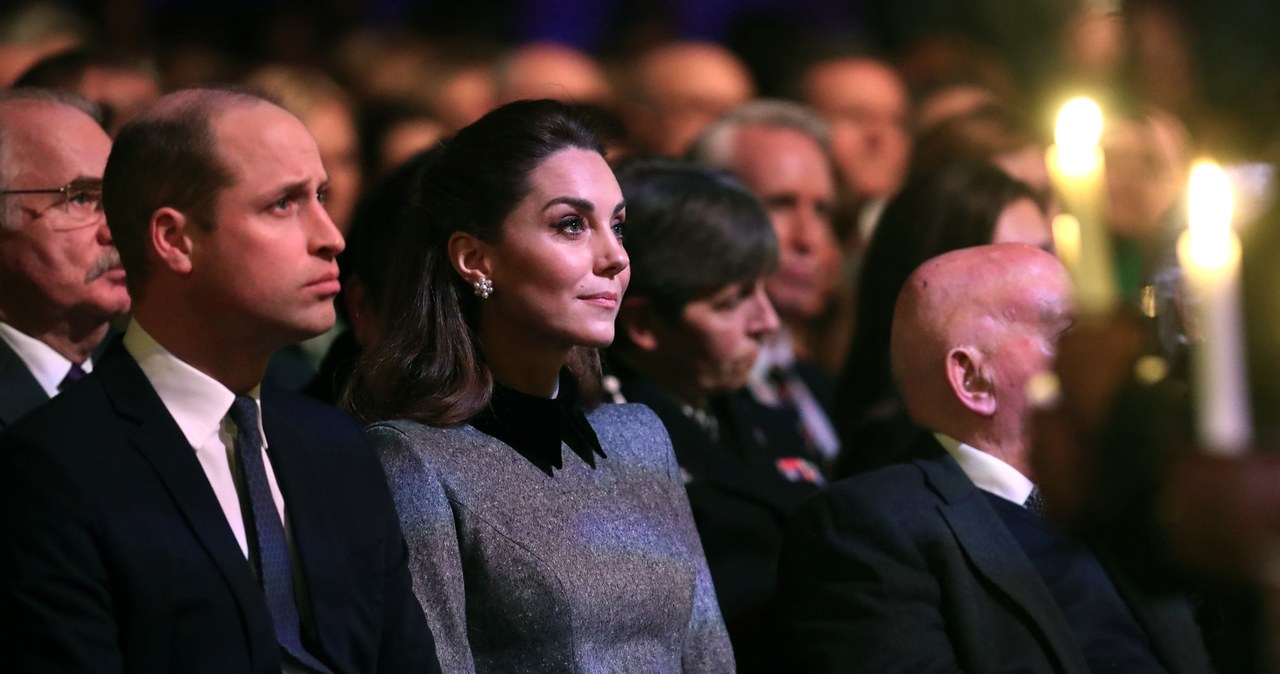 Kate i William podczas obchodów Dnia Pamięci Ofiar Holokaustu w Wielkiej Brytanii /Chris Jackson /Getty Images