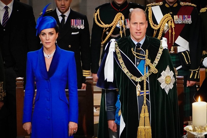 Kate i William podczas szkockiej koronacji Karola III /Pool /Getty Images