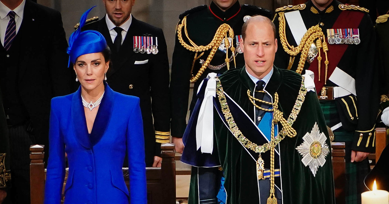 Kate i William podczas szkockiej koronacji Karola III /Pool /Getty Images