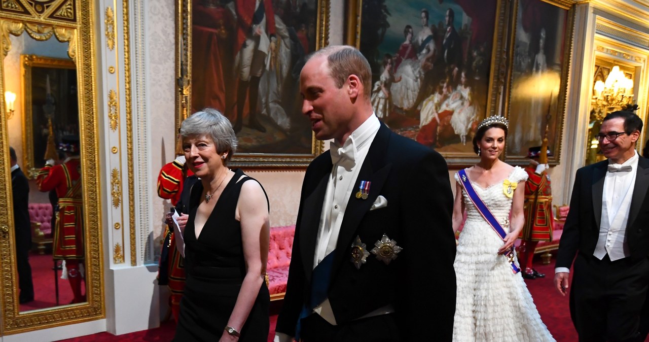 Kate i William w drodze na bankiet /WPA Pool /Getty Images