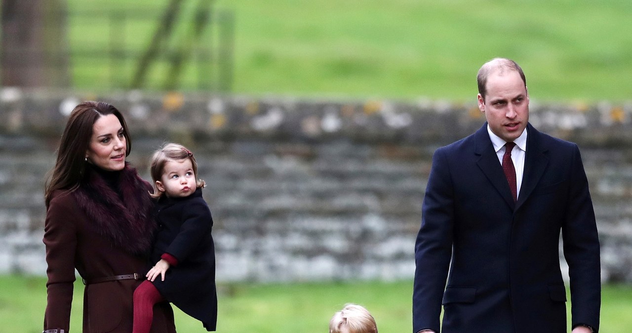 Kate i William z dziećmi /REUTERS/Andrew Matthews/Pool /Agencja FORUM