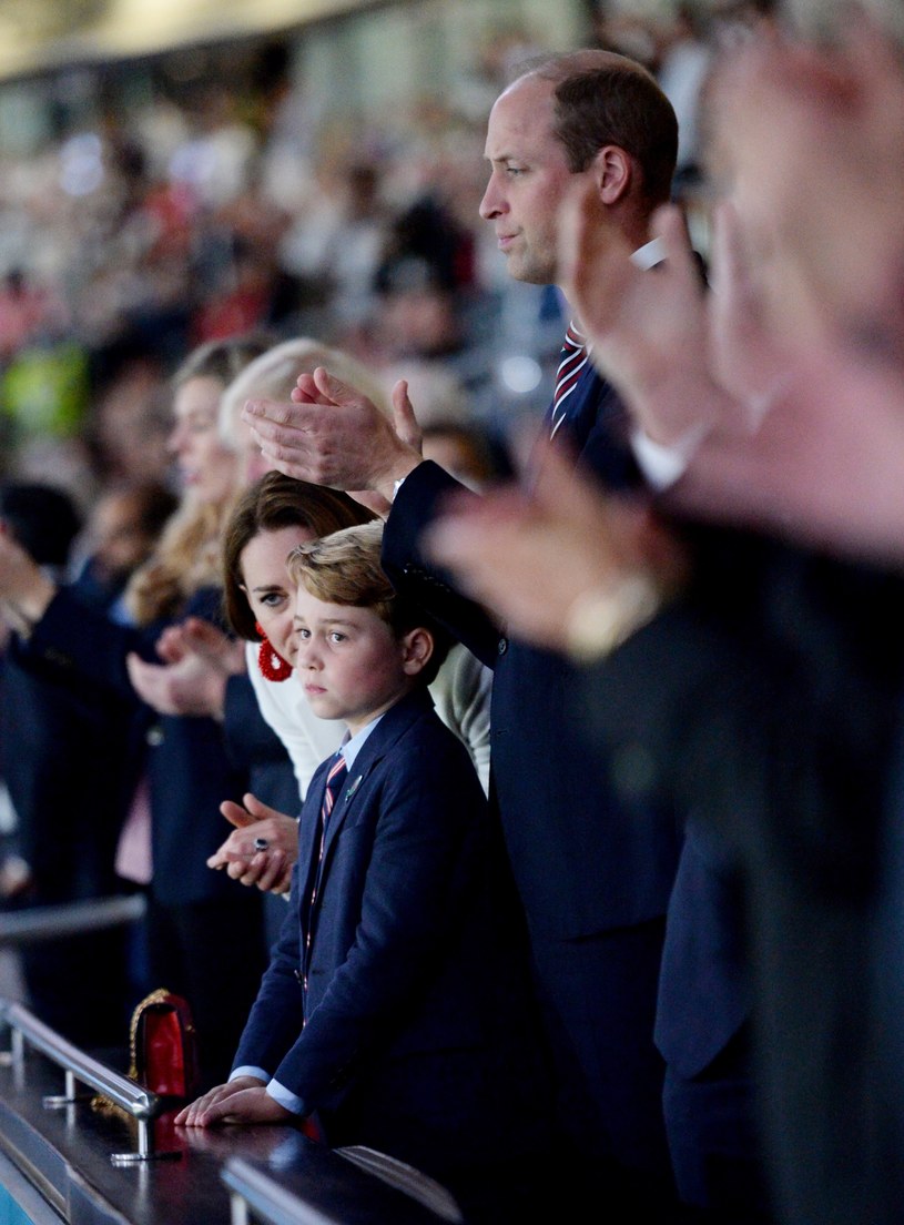 Kate i William z synem Georgem na finale Euro 2020 /Eamonn McCormack /Getty Images