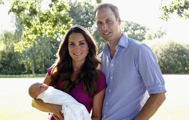 Kate i William z synkiem /Handout /Getty Images