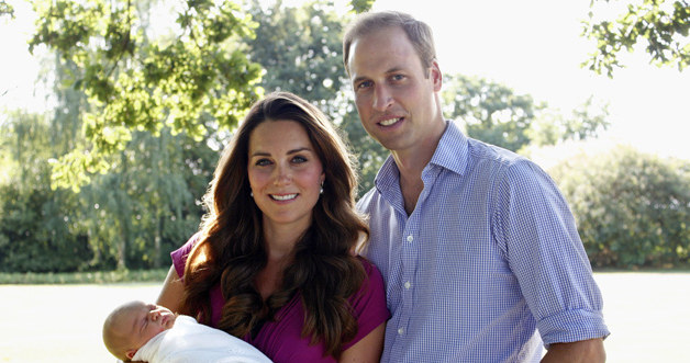 Kate i William z synkiem /Handout /Getty Images