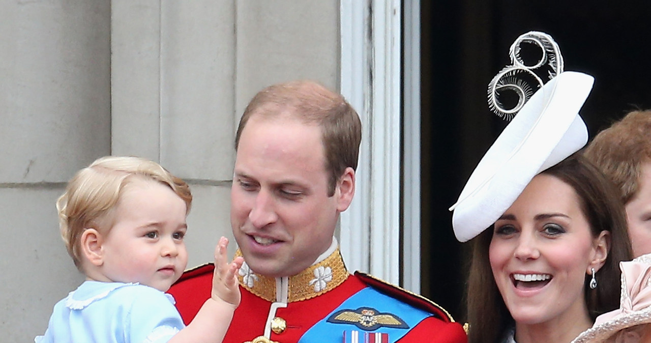 Kate i William z synkiem /Chris Jackson /Getty Images