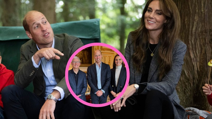 Kate i William /Tim Cook / X /Getty Images