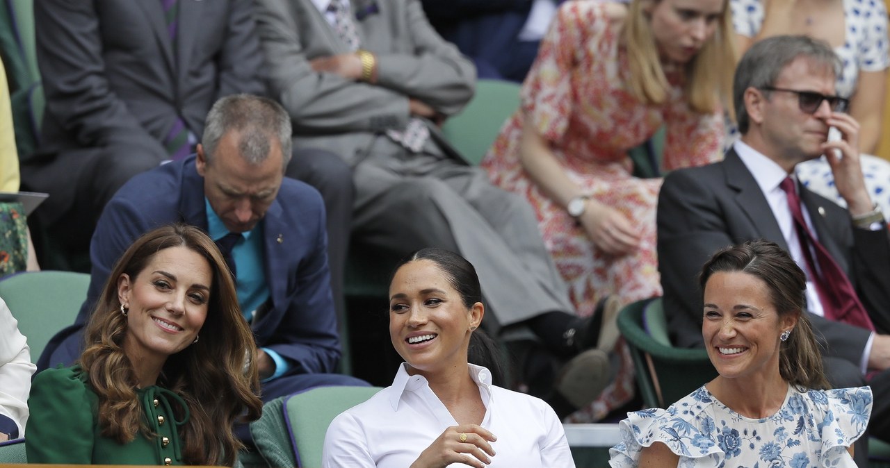 Kate, Meghan i Pippa na Wimbledonie /Associated Press /East News