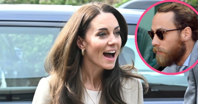 Kate Middleton i jej brat James Middleton /Karwai Tang/WireImage/Getty Images, Rex Features/EAST NEWS /East News