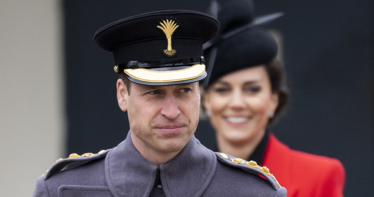 Kate Middleton i książę William na paradzie z okazji Dnia Świętego Dawida /Mark Cuthbert /Getty Images