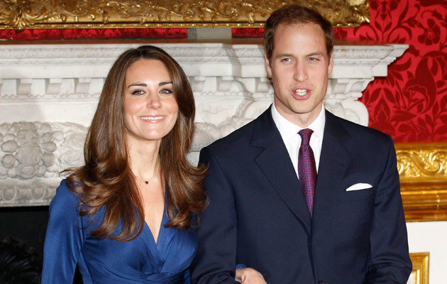 Kate Middleton i książę William w dniu ogłoszenia zaręczyn &nbsp; /Agencja FORUM
