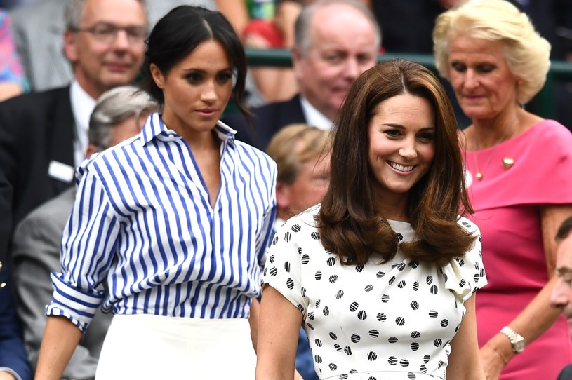 Kate Middleton i Meghan Markle na Wimbledonie /Clive Mason /Getty Images