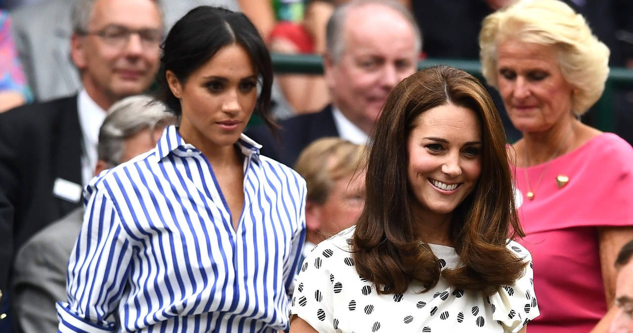 Kate Middleton i Meghan Markle na Wimbledonie /Clive Mason /Getty Images