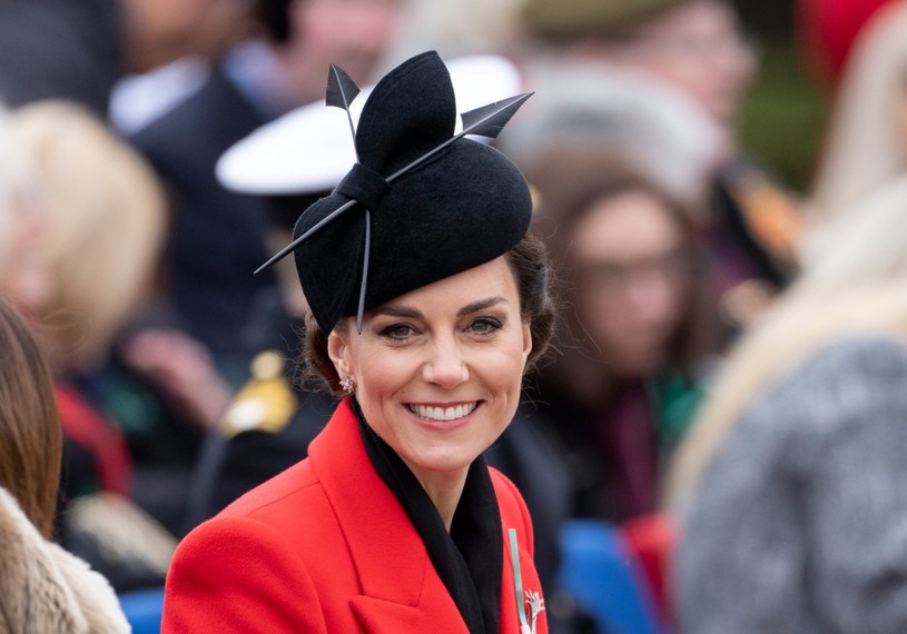 Kate Middleton na paradzie z okazji Dnia Świętego Dawida /Mark Cuthbert /Getty Images