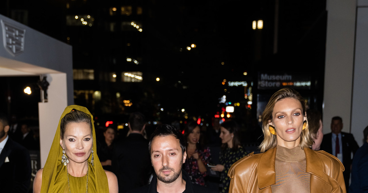 Kate Moss, Anthony Vaccarello, Anja Rubik /Gotham /Getty Images