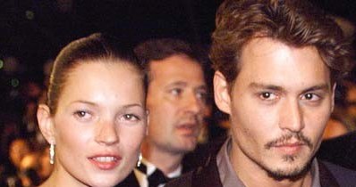 Kate Moss i Johnny Depp, gdy jeszcze ze sobą chodzili... /arch. AFP