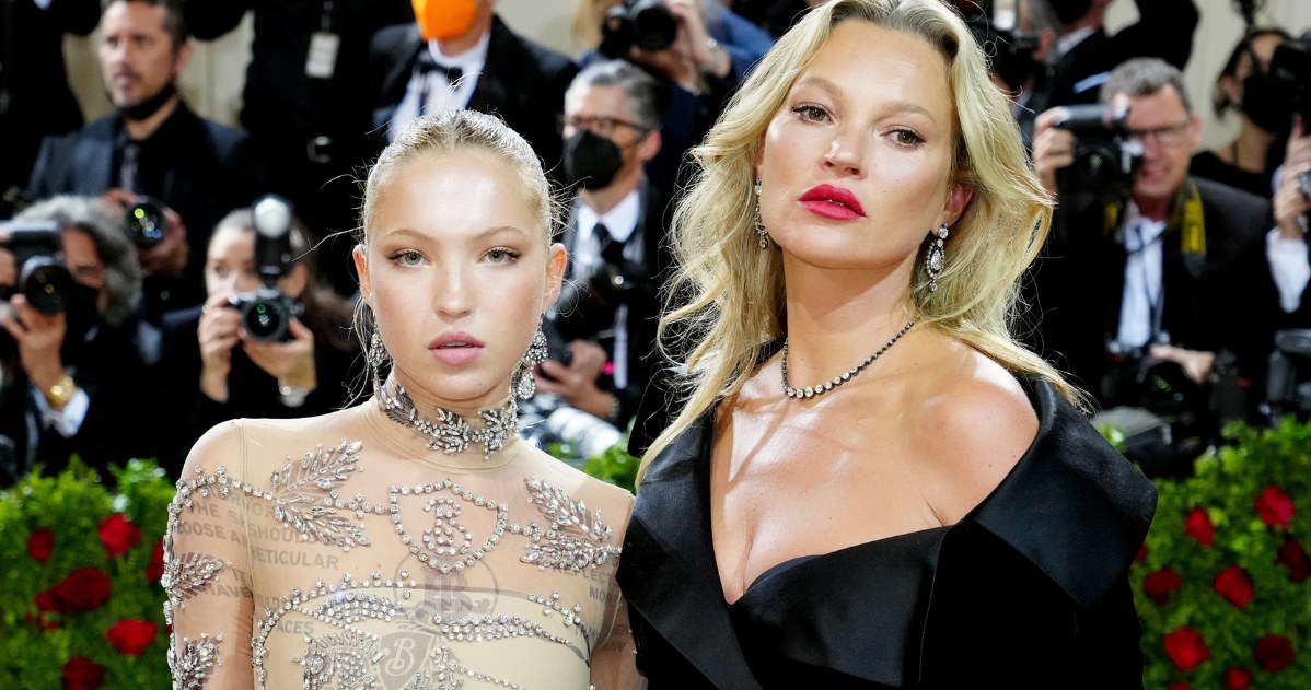 Kate Moss z córką, Lilą Grace Moss /Jeff Kravitz /Getty Images