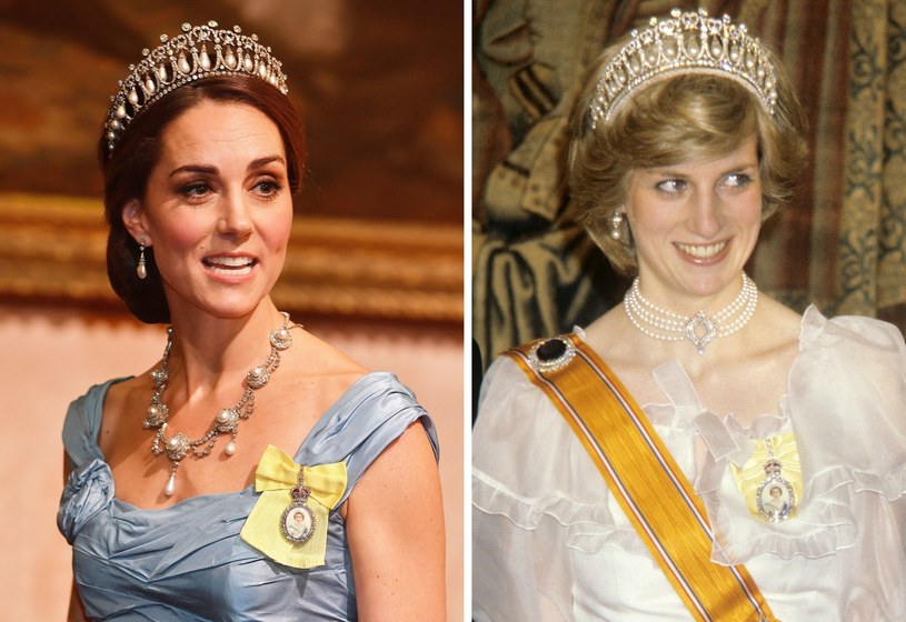 Kate otrzymała tiarę od królowej Elżbiety, tak jak przed laty księżna Diana /East News