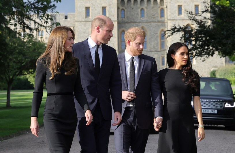 Kate, William, Harry i Meghan /Getty Images