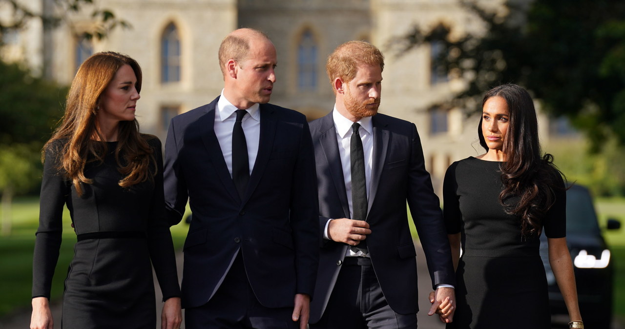 Kate, William, Harry, Meghan /Neil Munns - PA Images/PA Images /Agencja FORUM