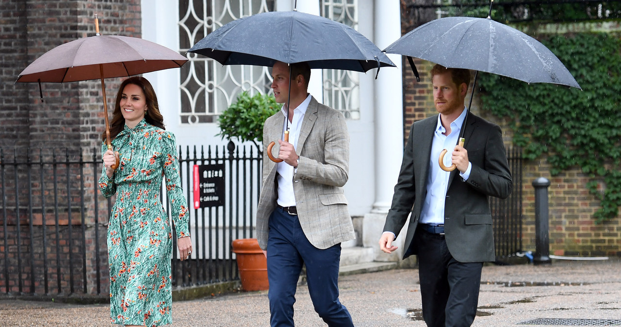 Kate, William, Harry /Anwar Hussein /Getty Images